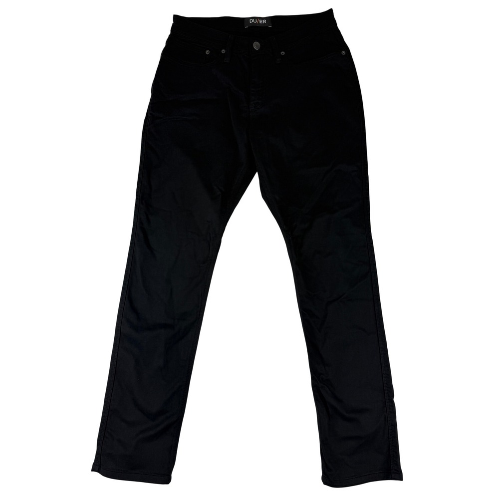 DU/ER N2X Relaxed Taper Pants Mens 32x32 Black Performance Cotton Blend Stretch